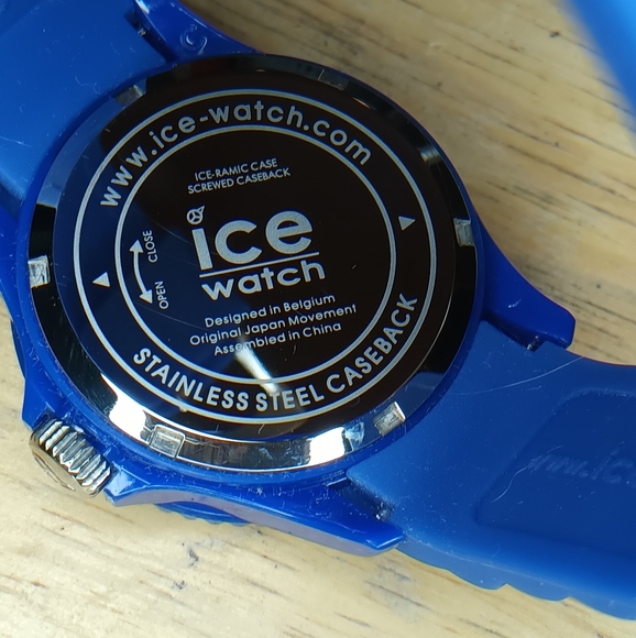 X ICE watch Forever Blue 3 hand Japanese movement with date, blue silicone b - Picture 4 of 11